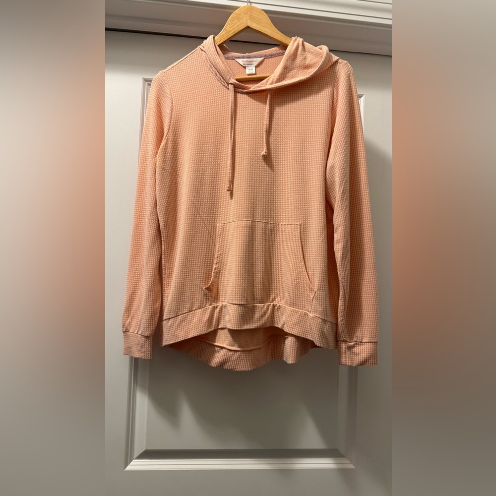 Weatherproof Orange Sweater Soft Cotton Relaxed Fit